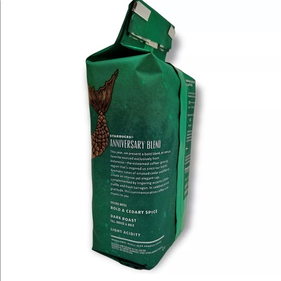 3-PACK - STARBUCKS ANNIVERSARY BLEND 2021 DARK ROAST Whole Coffee Beans - 8.8 OZ - Picture 2 of 4